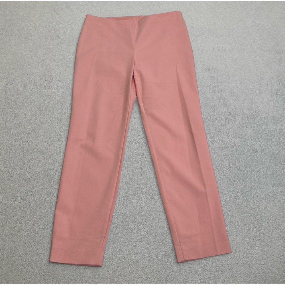 Missoni Italy Dress Pants 42 Women Pink Straight Leg Mid Rise Valentino Zipper